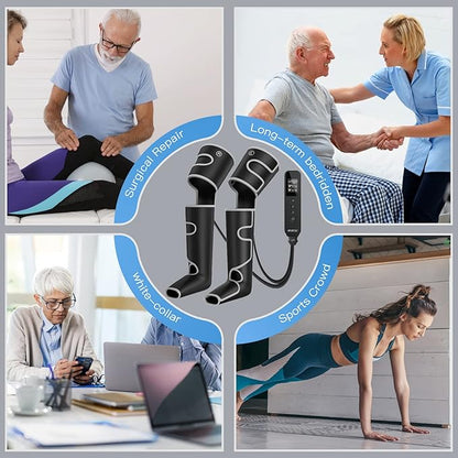 CINCOM Leg Massager with Heat and Compression, 3-in-1 Foot Calf & Thigh Massager - Image 7