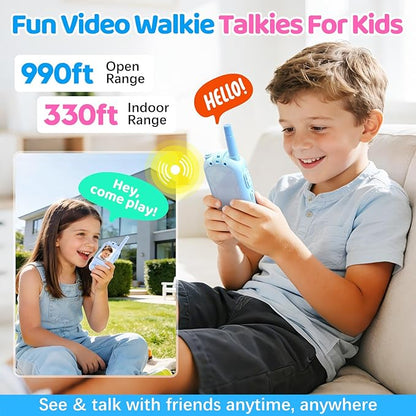 Video Walkie Talkies for Kids Toys, Birthday Gifts for Grandkids, 2 Pack HD - Image 2