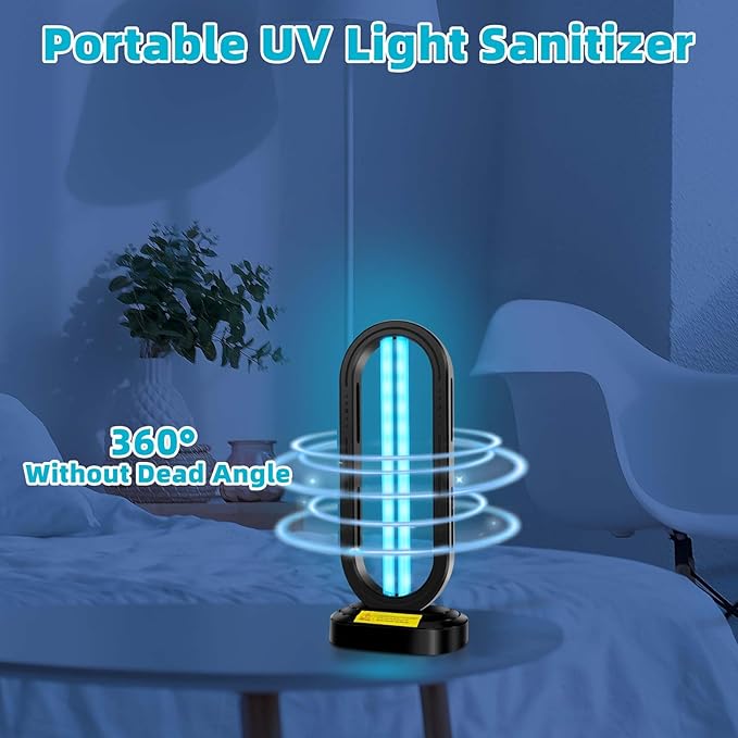 UV Light Sanitizer, 4-Speed Timing and Remote Control UVC Home Disinfection - Image 2