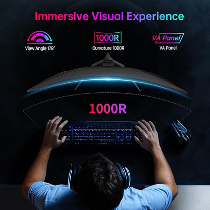 KTC 32 Inch 240Hz Curved Gaming Monitor, 2K 1440P Computer PC Monitor - Image 5