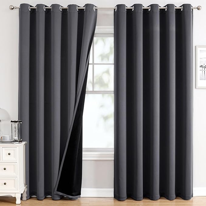 ChrisDowa 100% Blackout Curtains 84 inch Long by ChrisDowa