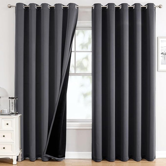 ChrisDowa 100% Blackout Curtains 84 inch Long by ChrisDowa