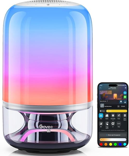 Govee Table Lamp 2 Pro x Sound by JBL, Smart Cordless Table Lamp by Govee