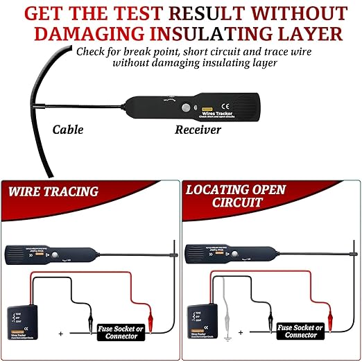 Automotive Circuit Tracer & Wire Tracker 6-42V DC Wire Short Finder, Circuit - Image 2