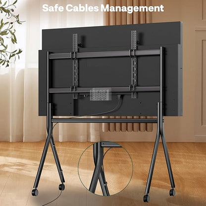 Sylvox TV Floor Stand for 65-75 Inch TVs, Heavy Duty Rolling TV Stand Max Load - Image 7