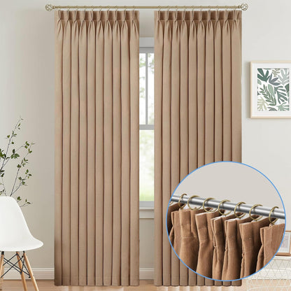 Curtain Rings with Flat Eyelets, 48 Pack Metal Drapery Rings Curtain Hanging Rings for Pinch Pleat Curtains Panels, 1.5 Inch I D, Drape Rings Fits Up to 1.2 in Curtains Rod, Warm Gold