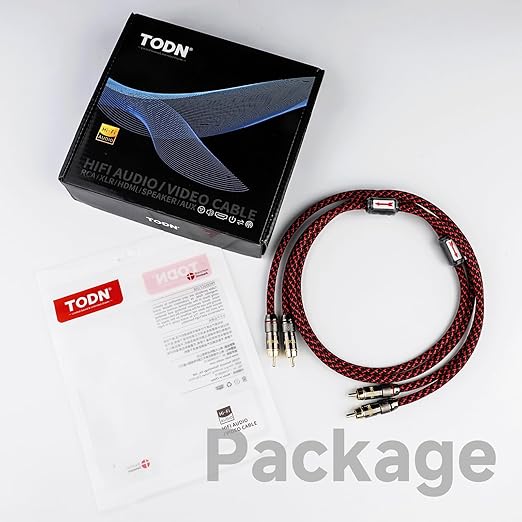 TODN RCA Cables for Audiophile 3ft HiFi Stereo Shielded RCA to RCA Audio Cable - Image 9