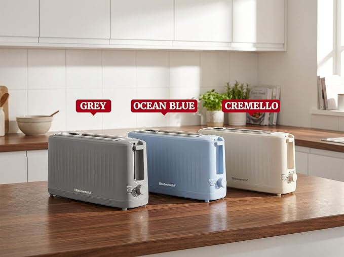 Elite Gourmet ECT2517C SLIMTOAST™ 2-Slice, Long Slot Toaster, Cool-touch Body - Image 8