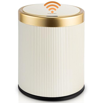 Pukomc Bathroom Trash Can with Lid，3.5 Gallon Motion Sensor Waterproof by Pukomc