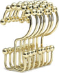 Goowin Shower Curtain Hooks Rings, Stainless Steel Gold Shower Curtain Hooks by Goowin