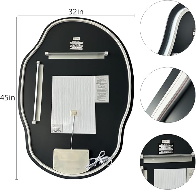 Backlit LED Bathroom Vanity Mirror - Image 8