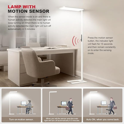 JINIU 79” Eye-Care LED Floor Lamp, Bridgelux Thrive™ Full-Spectrum Standing Lamp - Image 5
