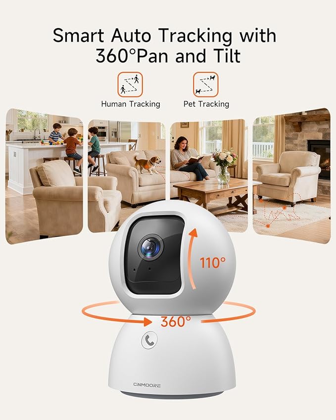Smart 3K Indoor Dome Security Camera - Image 4