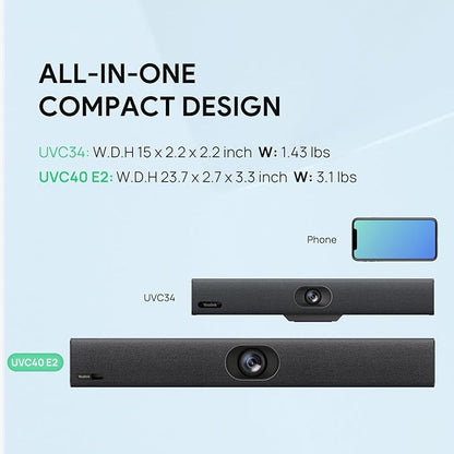 Yealink UVC40 E2 USB Conference Room Camera System 4K Video Conference Camera - Image 7