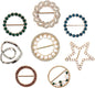 T-Shirt Clips 9 PCS, Clothes Corner Knotted Button, Fashion Alloy Pearl by KesaPlan