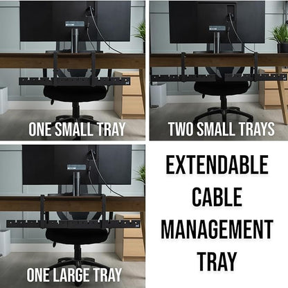 No Drill Under Desk Cable Management Tray - Image 6
