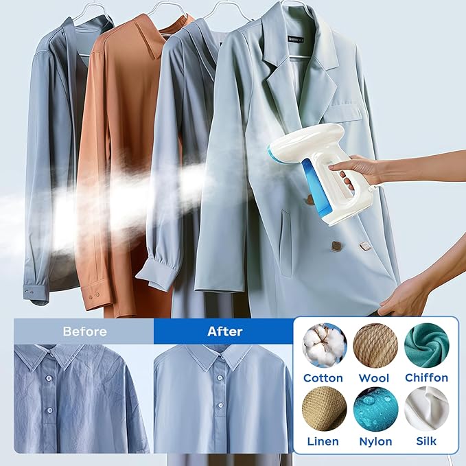 Bear Steamer for Clothes, 1300W Powerful Fast-Heating Handheld Garment and - Image 7