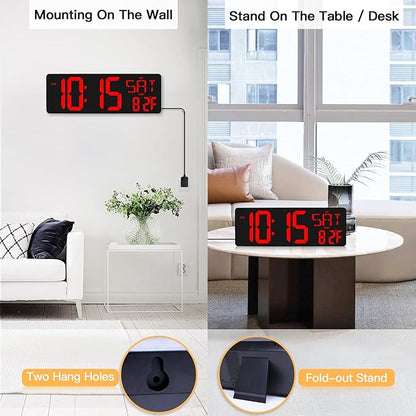 XREXS Large Digital Wall Clock - Image 6