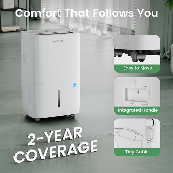 Waykar 80 Pints 2025 Energy Star Dehumidifier - Image 6