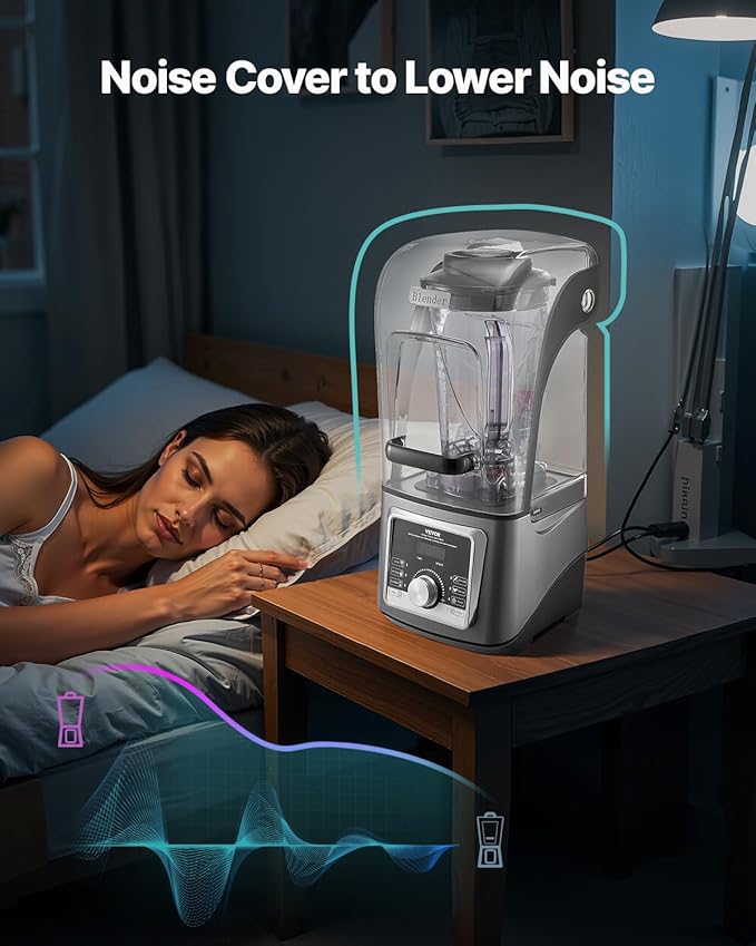 VEVOR Professional Blender for Smoothies, 118 oz 1400W, - Image 3