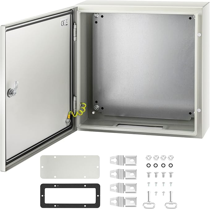 VEVOR NEMA Steel Enclosure, IP66 Waterproof & Dustproof, Outdoor/Indoor by VEVOR