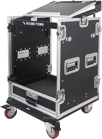 Sound Town 14U PA DJ Pro Audio Rack/Road ATA Case - Image 3