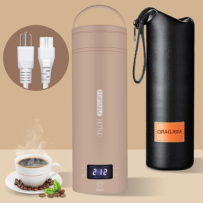 Travel Electric Kettle Portable Small Mini Tea Coffee Kettle Water Boiler by Portableelectrickettlefortravel