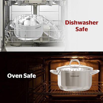 SUNHOUSE Stainless Steel Stock Pot - Image 9