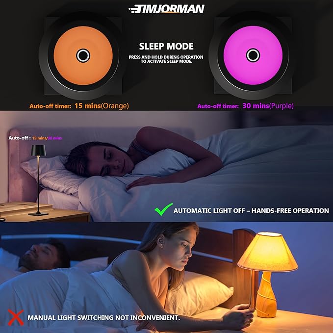 Compact Cordless Table Lamp, Rechargeable LED Night Light, Dual Light Source - Image 6
