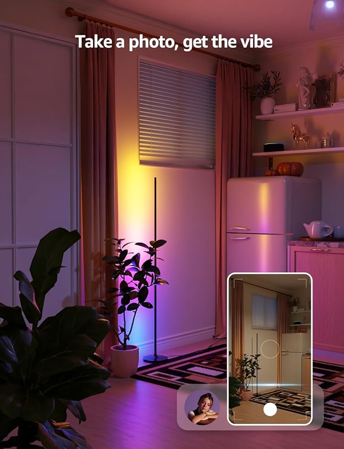 Lepro OE1 AI Corner Floor Lamp, Smart RGBICW LED Corner Lamp - Image 5