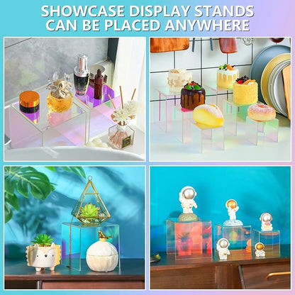 Chuangdi 2 Sets Acrylic Display Risers, Product Stand, Jewelry Display Riser - Image 6