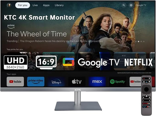 KTC 32 Inch 4K Smart Monitor, Google System UHD Smart Monitor by KTC