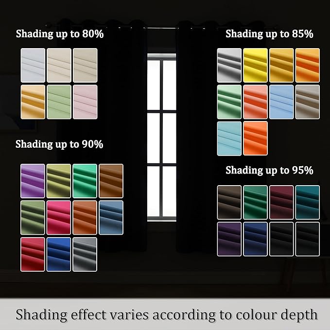 DUALIFE Short Purple Curtain Panels - Image 7