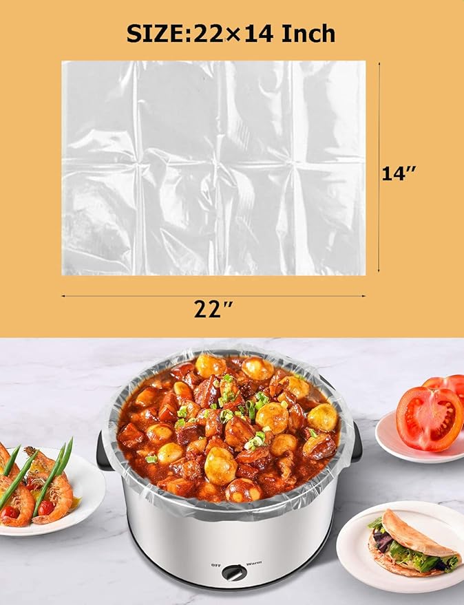 20 Counts Slow Cooker Liners and Cooking Bags, Extra Large Size Fits 6-10QT Pot - Image 3