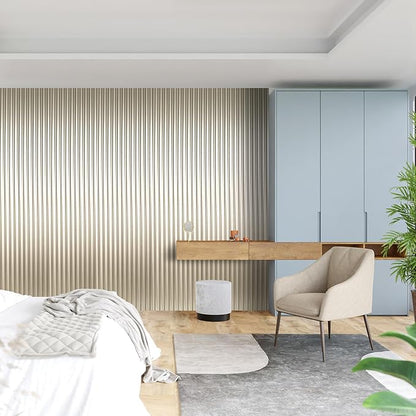 Art3dwallpanels Slat Wall Paneling, 8 Pack Wavy Grain Panel Wall Slats - Image 6