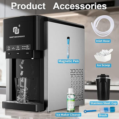 NUNET 3-in-1 Water Bottle Bottom-Loading Ice Dispenser Water Cooler Crusher - Image 7