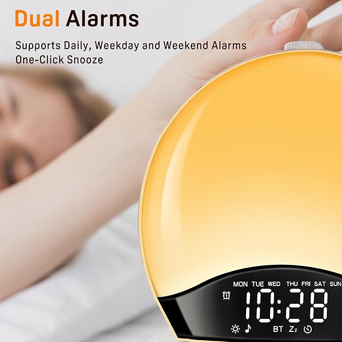 Wake Up Light Sunrise Alarm Clock - Image 7