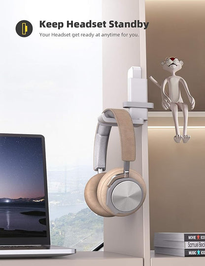 Lamicall Headphone Stand, Sticky Headset Hanger - Image 4