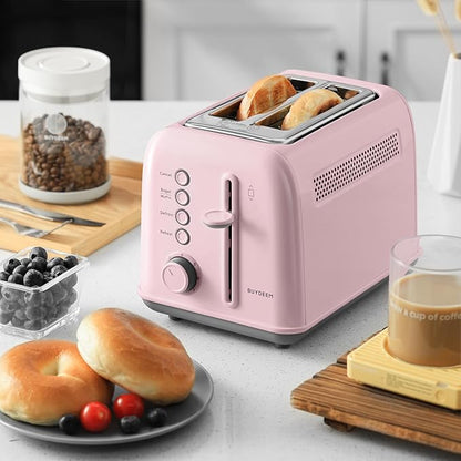 BUYDEEM DT620 2-Slice Toaster, Extra Wide Slots, Retro Stainless Steel - Image 9
