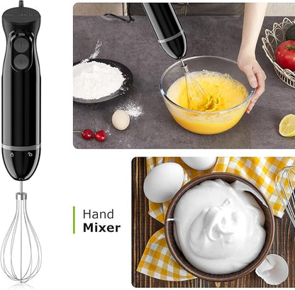 Bonsenkitchen Immersion Blender Handheld, 2 Mixing Speed Hand Blender Electric - Image 4