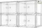 Vtopmart 4 Pack 18QT Clear Stackable Storage Drawers, Easily Assemble Closet by Vtopmart
