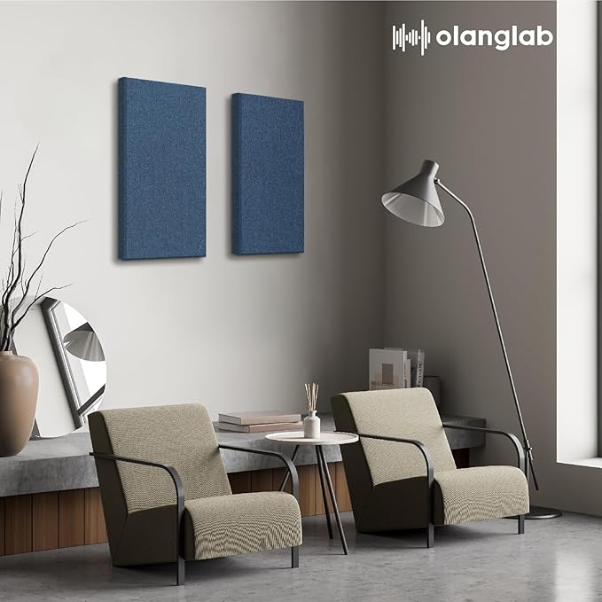 Olanglab Fiberglass Acoustic Wall Panels 4 Pack, 11.8'' x 23.6'' Sound Panels - Image 3