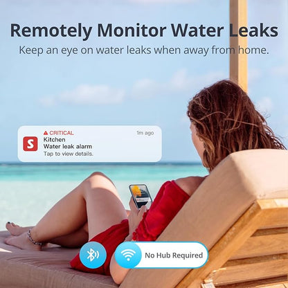 SwitchBot WiFi Water Sensor, Smart Water Leak Detector, 100dB Adjustable Alerts - Image 4