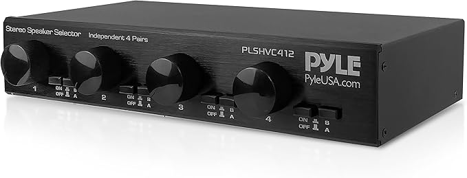 Pyle 4 Channel High Power Stereo Speaker Selector by PyleUSA