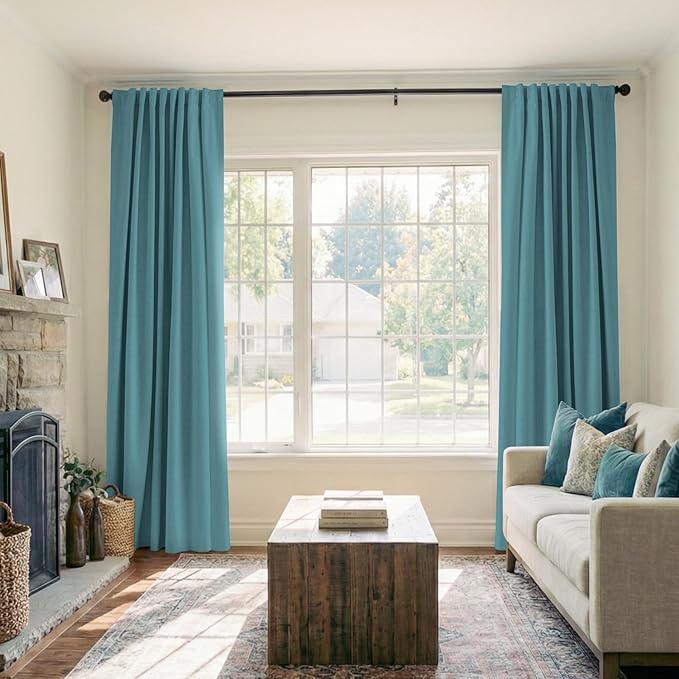100% Blackout Shield Linen Blackout Curtains - Image 5