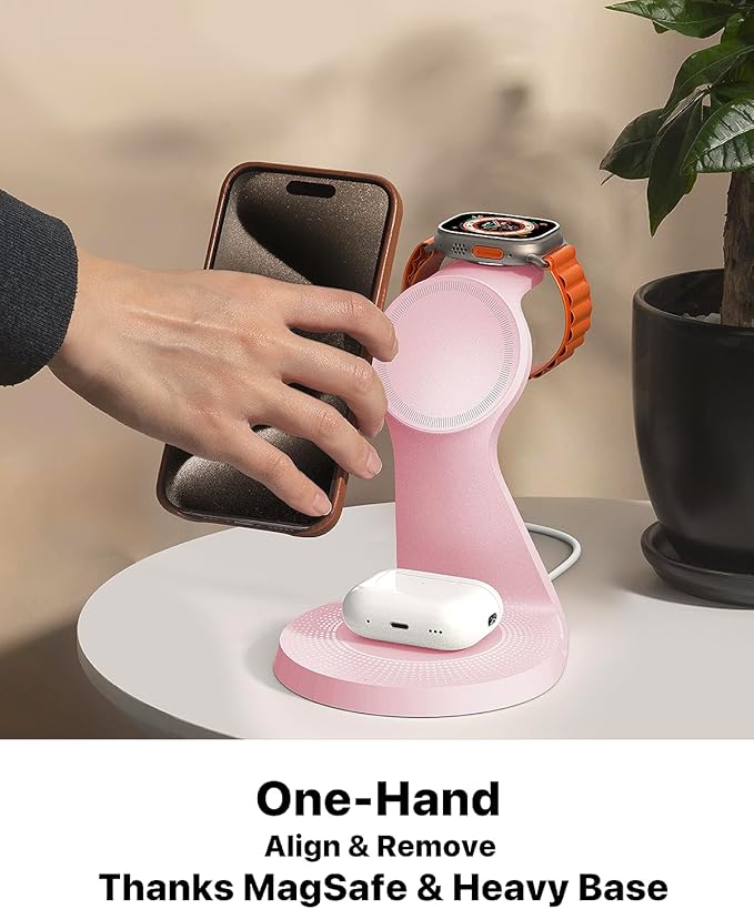 3 in 1 Charging Station for Apple Devices, Mag-Safe Charger Stand Fast Charging - Image 3
