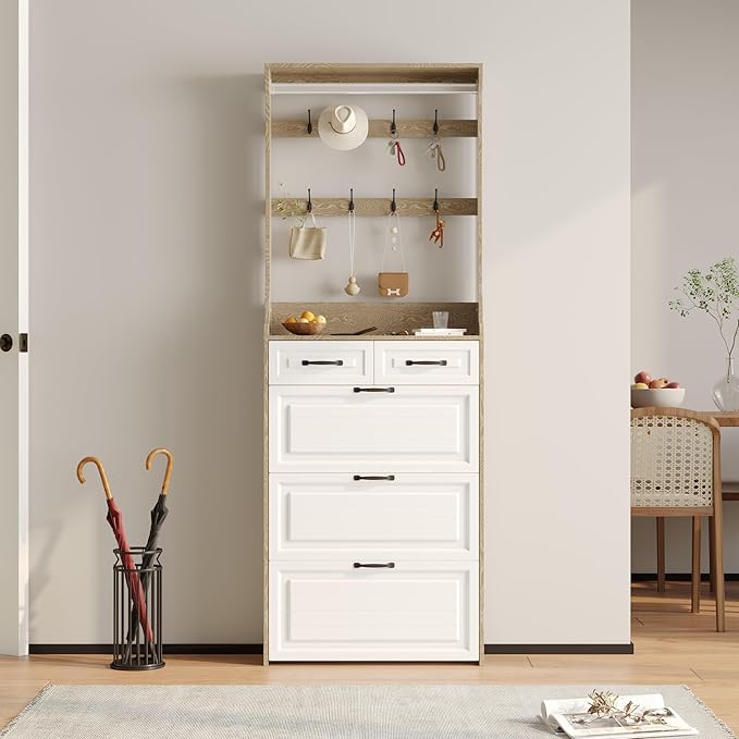 Vibe & Dine Shoe Cabinet, Entryway Shoe Storage Cabinet by VibeDine