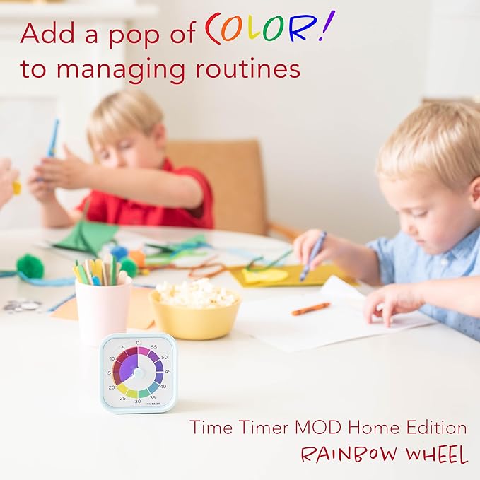 Time Timer MOD - Home Edition - Rainbow Wheel - Individual Sized 60 Minute - Image 2