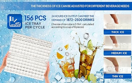 ROVSUN 400LBS/24H Commercial Ice Maker - Image 2
