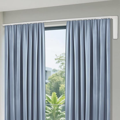 Lemoeyes Electric Curtain Track, Retractable Motorized Curtains Rod within 7.2ft by Lemoeyes
